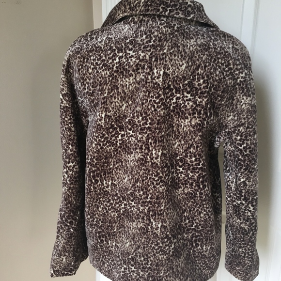 Talbots animal print jacket coat 4 - Picture 8 of 8